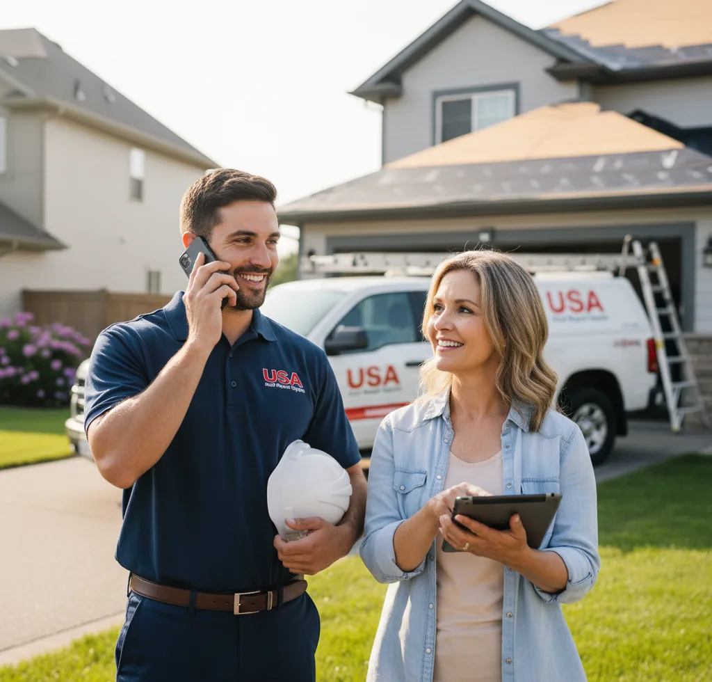 USA Roof Repair Experts customer support in Frankton